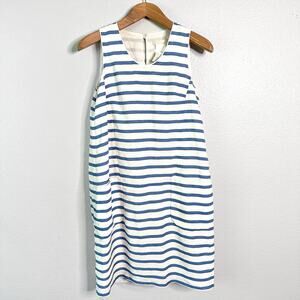 ‘S Max Mara Linen Blend Sleeveless Stripe Casual Resort Dress Women’s US Size 10